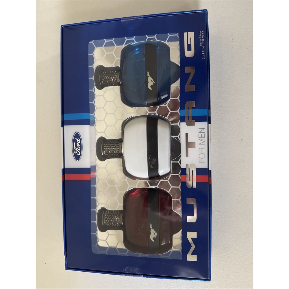 Vintage Mustang for Men 3-Piece Eau de Toilette Coffret / Variety Gift Set - Picture 2 of 4